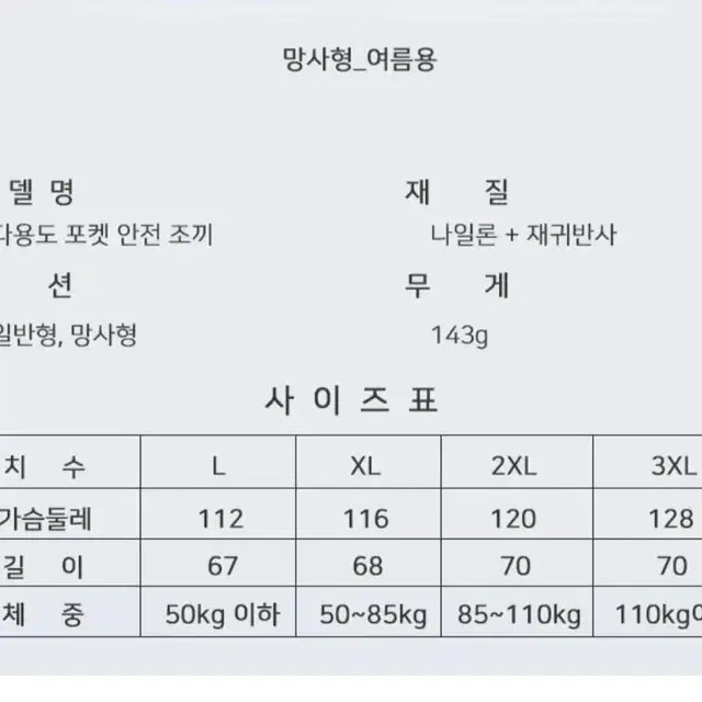 [무료배송]@형광 신호수 안전 조끼 메쉬 작업복 야간 야광 반사