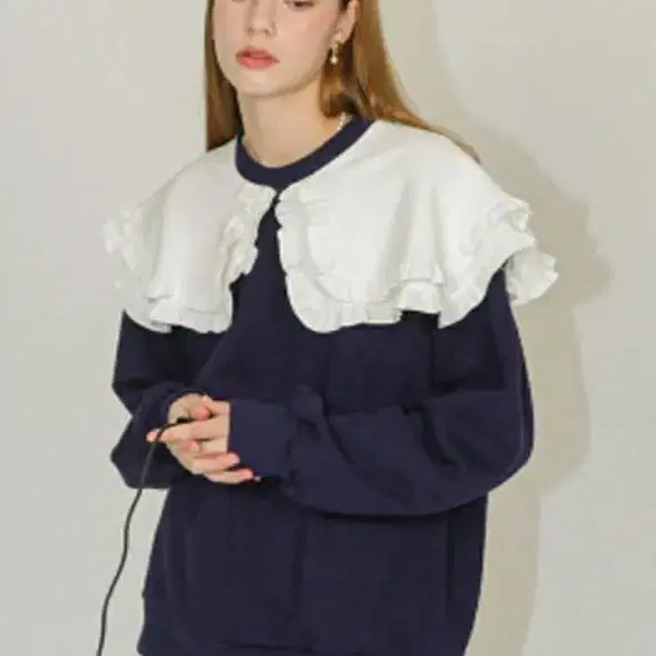 랭앤루 CUTIE SWEAT SHIRT (큐티)_02/네이비