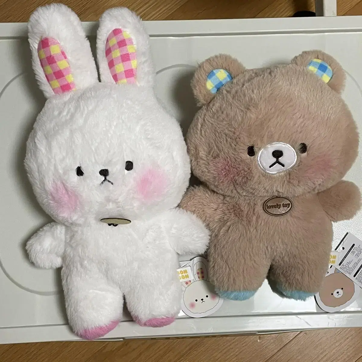 봉봉 베어 & 래빗 인형 25cm 스탠딩 봉제인형