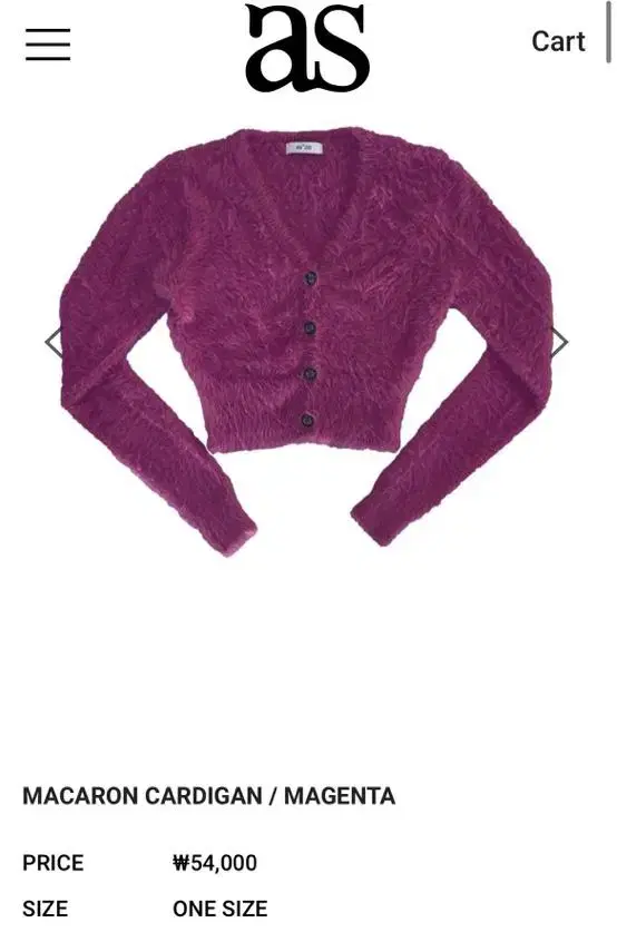 Add-on macaron magenta cardigan feel, let's do itX