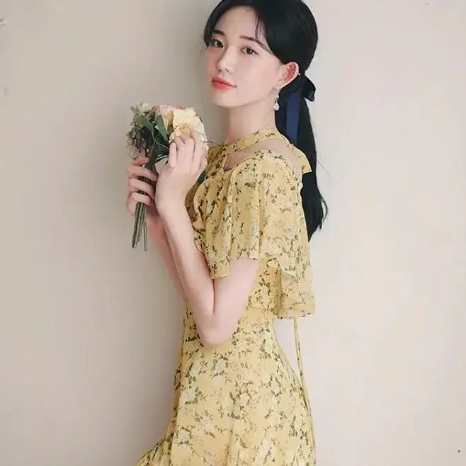 밀크코코아원피스 amelie dress lemon flower