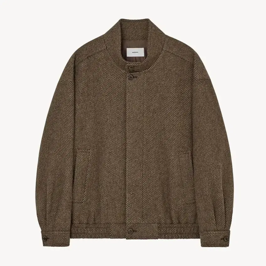 문달 Wool Blouson in Brown