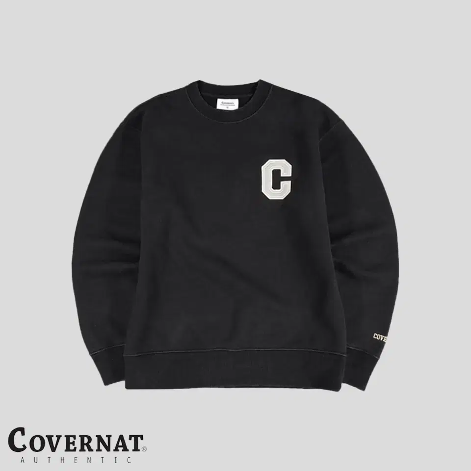 Covernat Pigment Black C Felted Go Cotton Blend Sweatshirt S