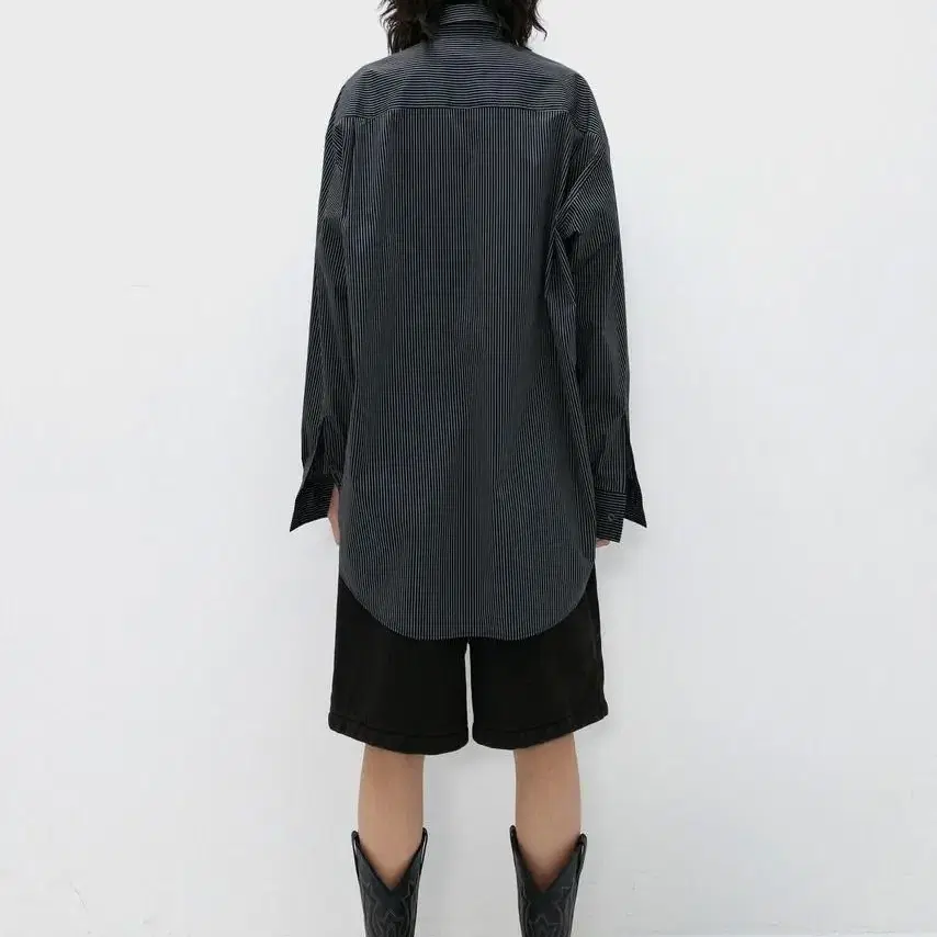 (새상품)S/E/O OVERSIZED TIE SHIRT