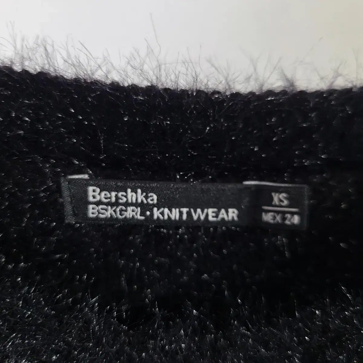 자라 Bershka 여성니트 블랙 털실느낌 XS