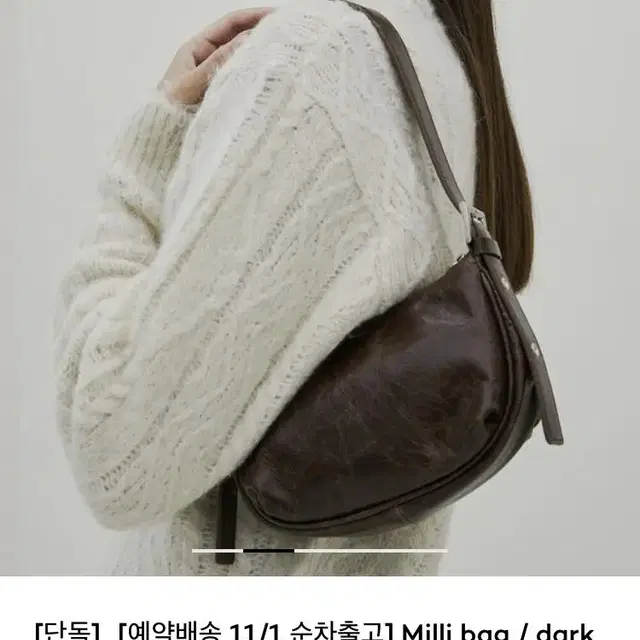 레이드백 밀리백 (laidback milli bag / dark brow