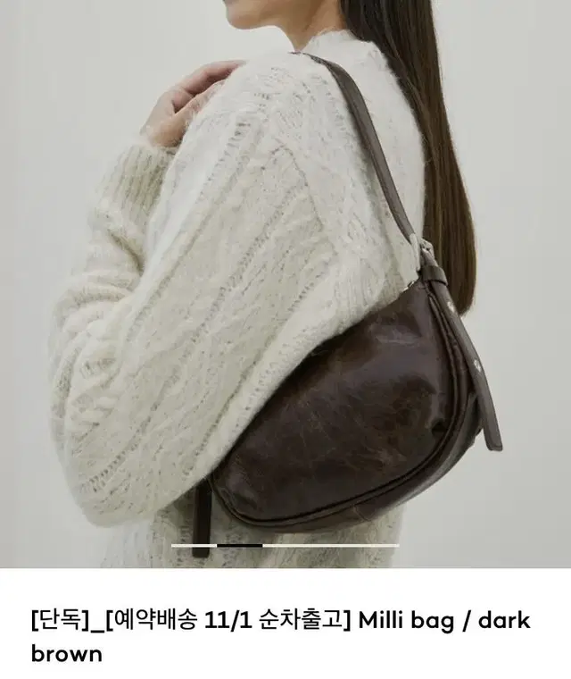 레이드백 밀리백 (laidback milli bag / dark brow