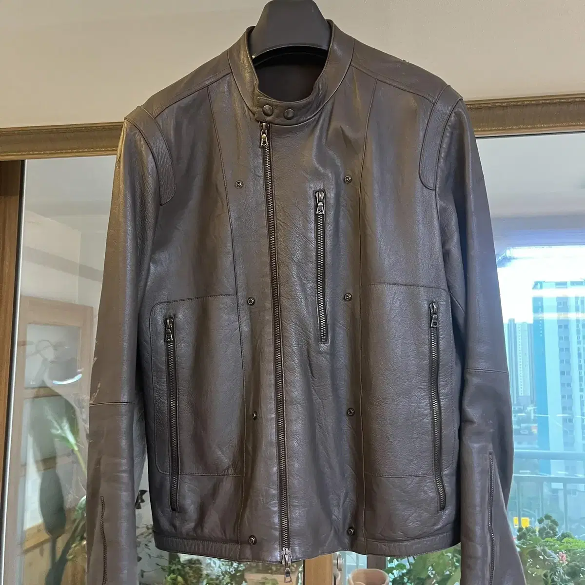 Neil Barrett Neil Barrett Damaged leather jacket size L