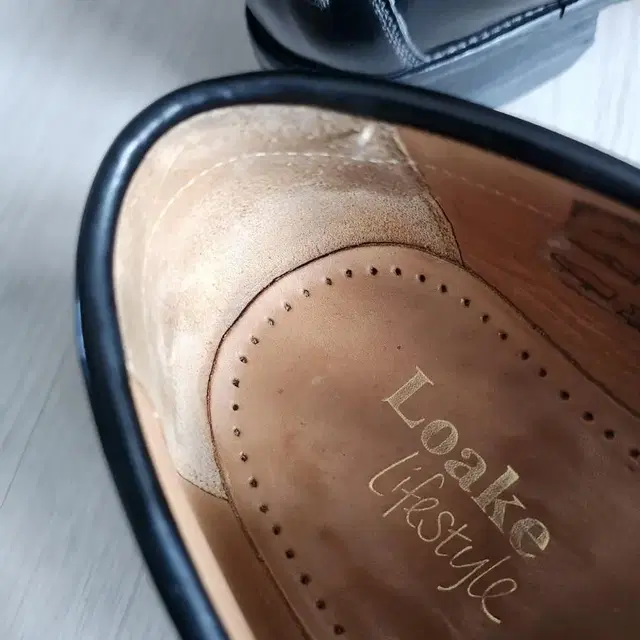 정품 Loake Kingston Black Loafer UK6.5