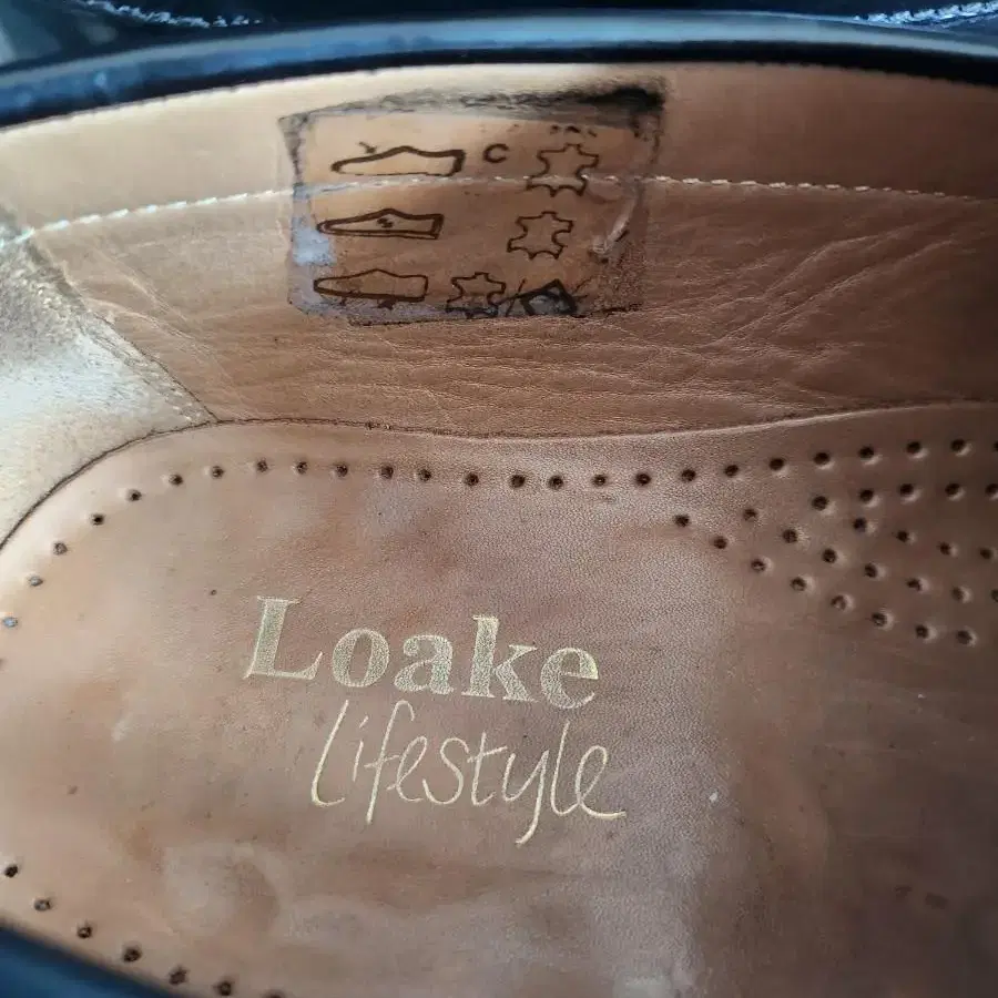 정품 Loake Kingston Black Loafer UK6.5