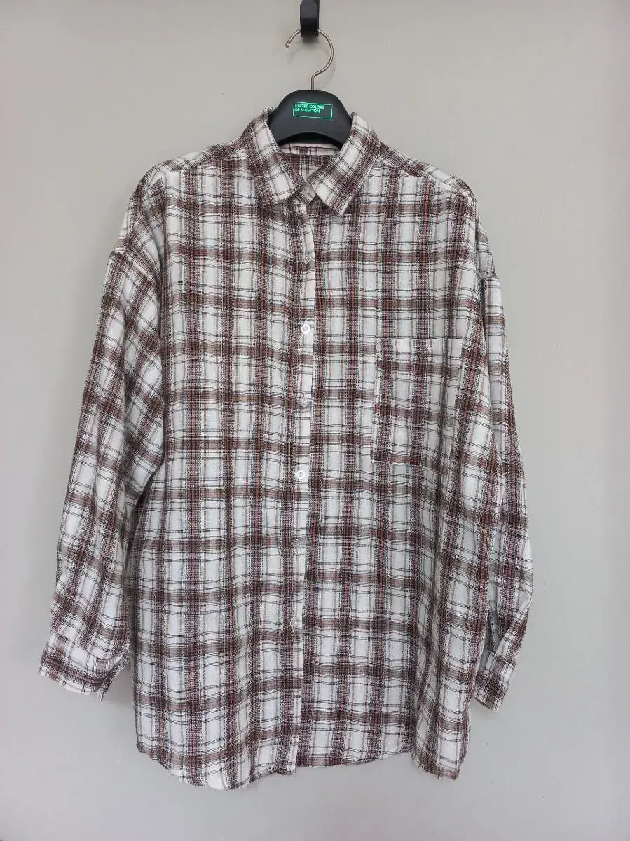 (95-100)BRONZE BERRY Women's Plaid Shirt