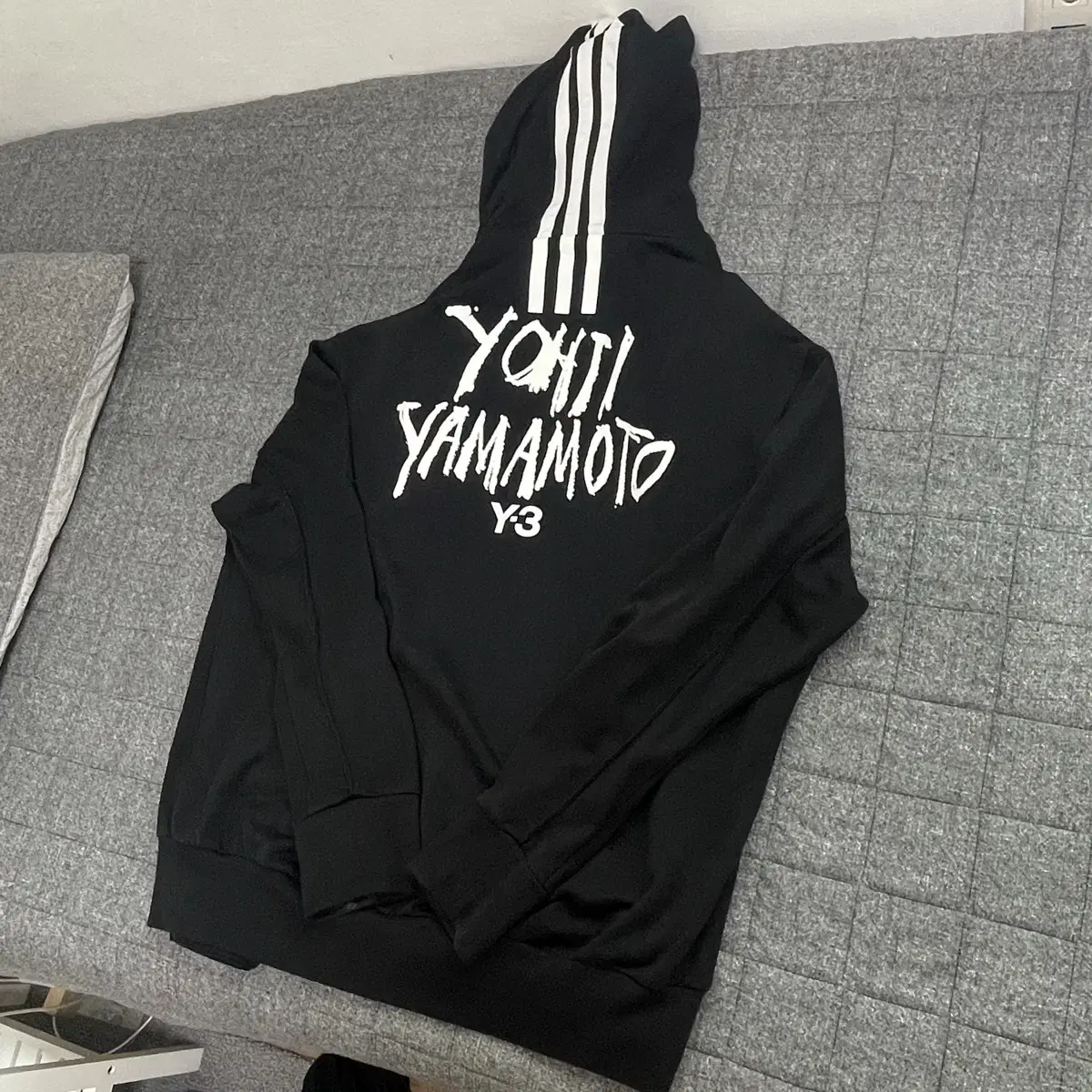 Y-3 Yoji Yamamoto Adidas Logo Hoodie Zip Up