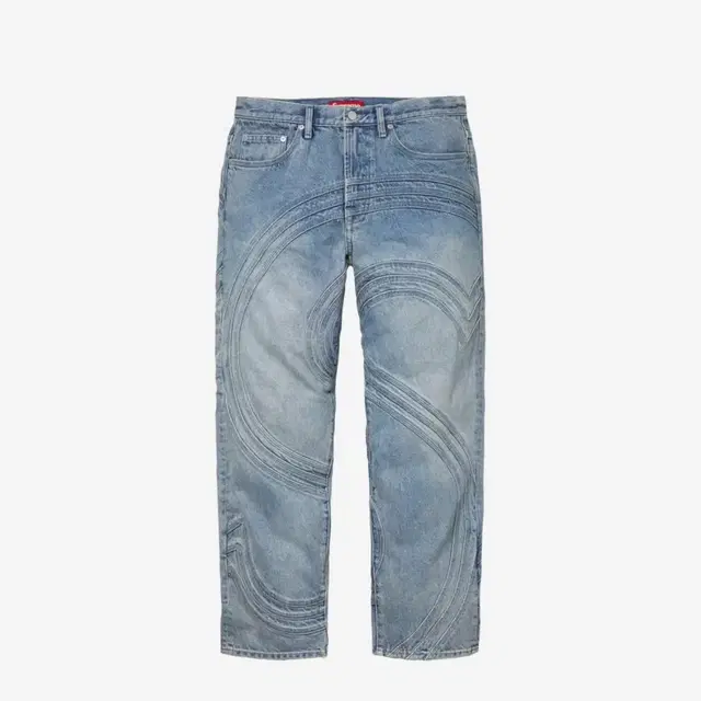 [36]슈프림 24SS S logo denim pants blue