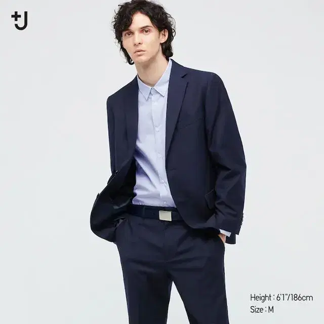 [NAVY] Uniqlo Jil Sander +J Wool Jacket Navy Suit Setup Jacket