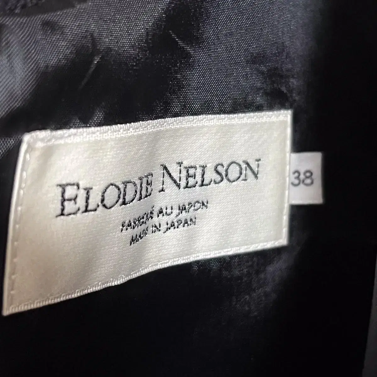 일본 빈티지 ELODIE NELSON 체크패턴 모직 미디 원피스 모리걸