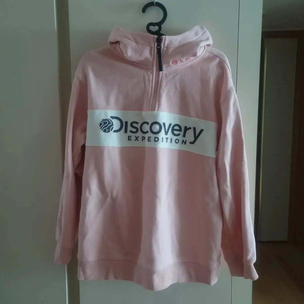 디스커버리 Discovery 핑크 후드티 후드집업