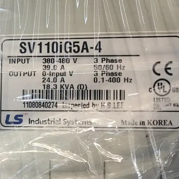 LS SV110IG5A-4 11KW 15마력 인버터 재고4대 A급