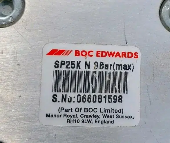 Edwards Speedivalve SP25K N 9Bar