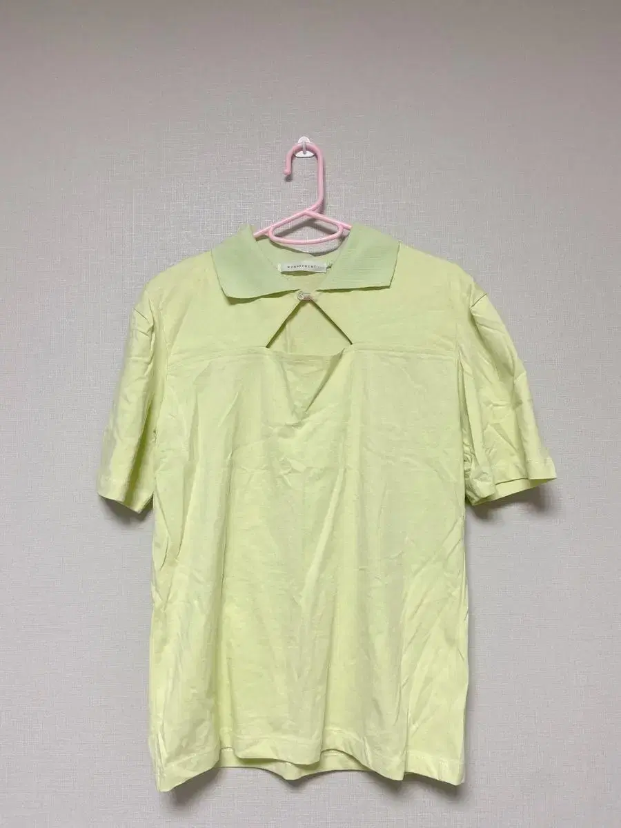 [Lime Color] Lime kara Trim Tee