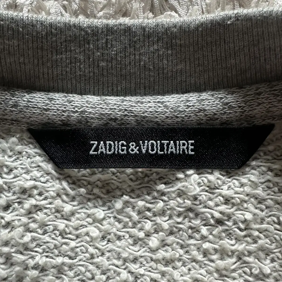 [1SIZE] 쟈딕앤볼테르 ZADIG VOLTAIRE 투톤 패치 맨투맨