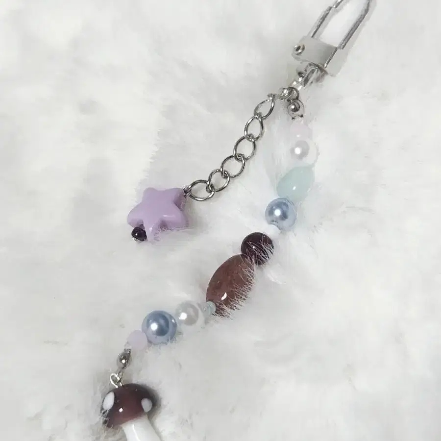 PURPLE MUSHROOM KEYRING 퍼플 머쉬룸 키링