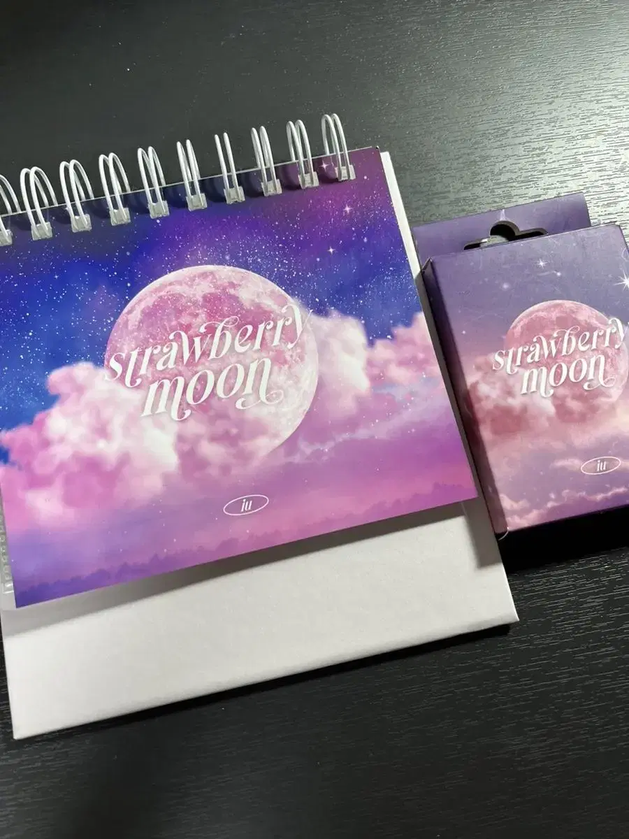 IU Strawberry Moon binder + polaroid sticker