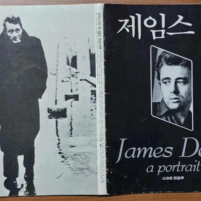 1984년 월간 스크린 할리웃 영화배우 제임스 딘 화보집