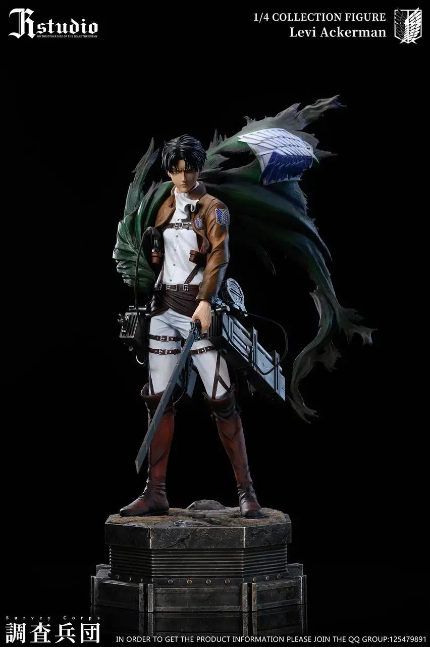 JR Levi Ackerman Attack on Titan Resin Statue