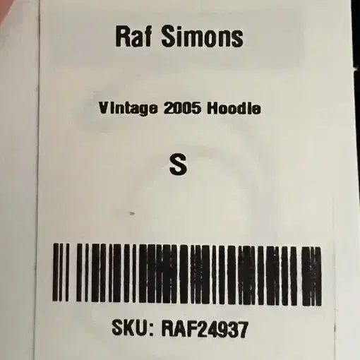 raf simons archive 05ss lightning hoodie