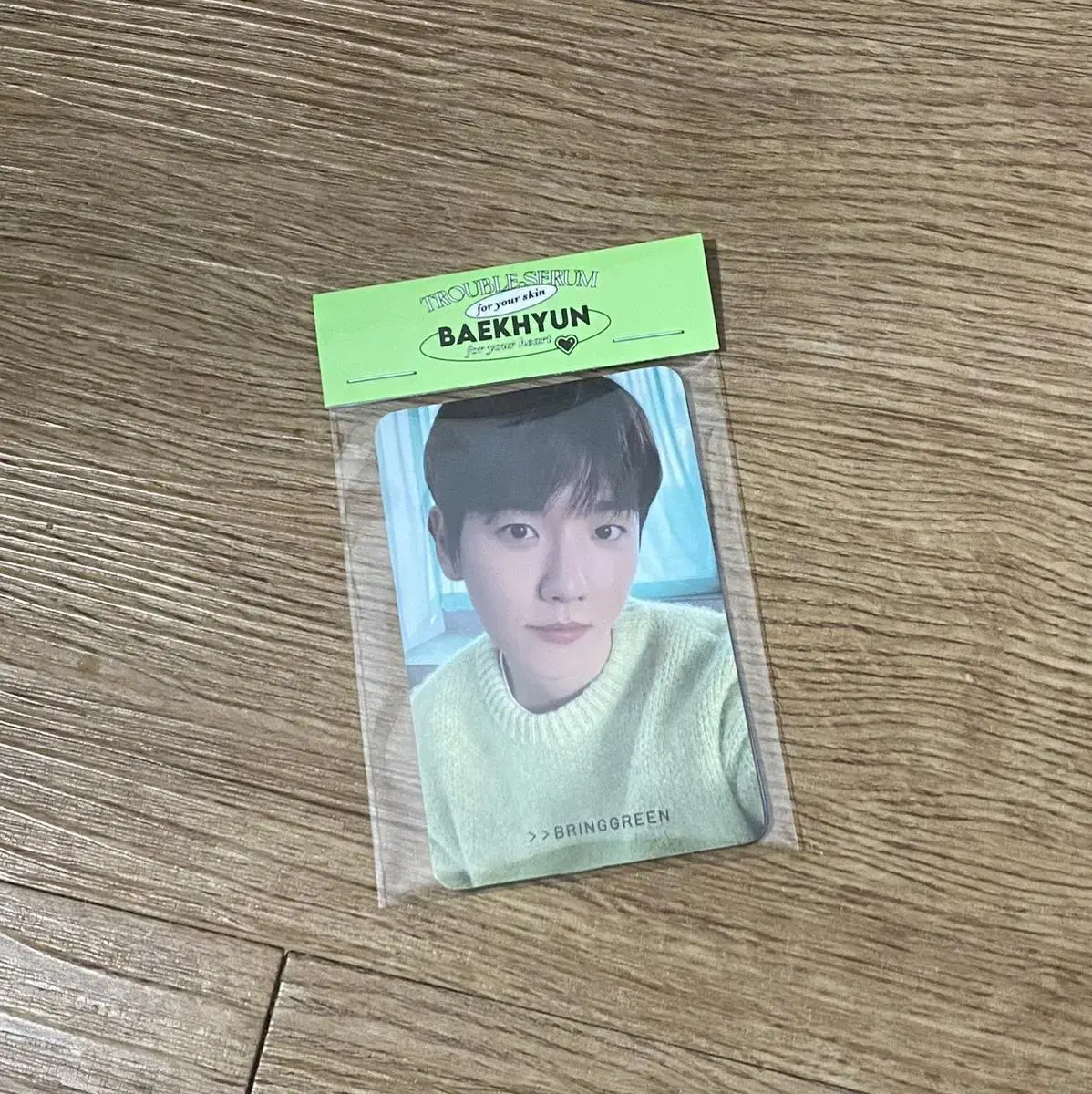 BringGreen baekhyun photocard Spot