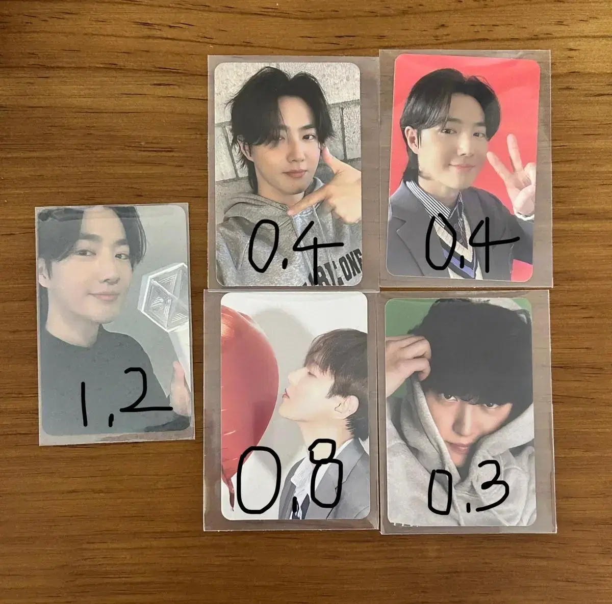 EXO 2024 Baekhyun, Suho, chanyeol Random tc, lightstick Random photocard