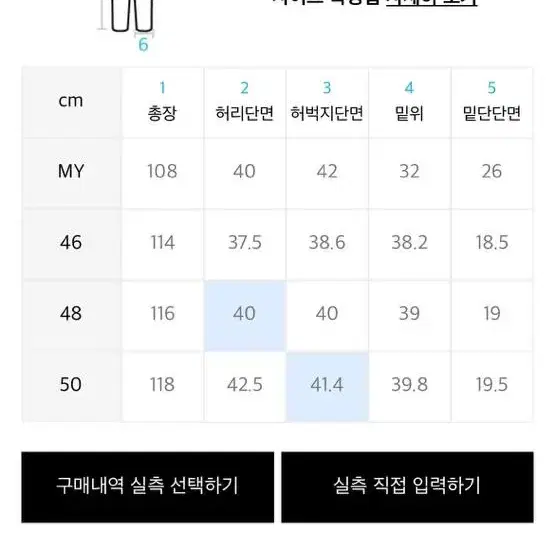 이스트서비스샵 카고 팬츠 48