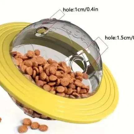 강아지 간식 볼 노랑색