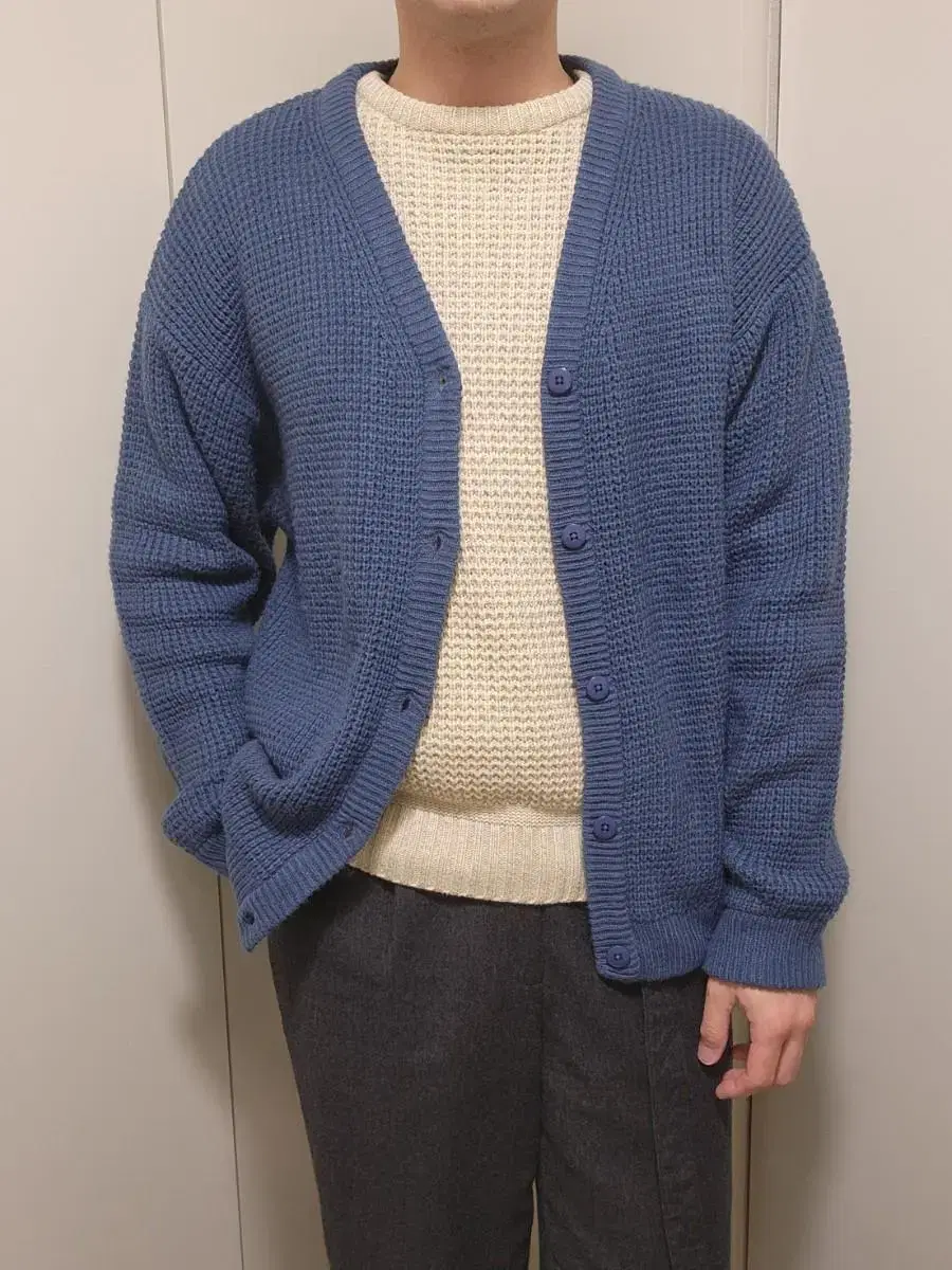 SKOOKUM SHIPS Pastels bloo Woven Cardigan