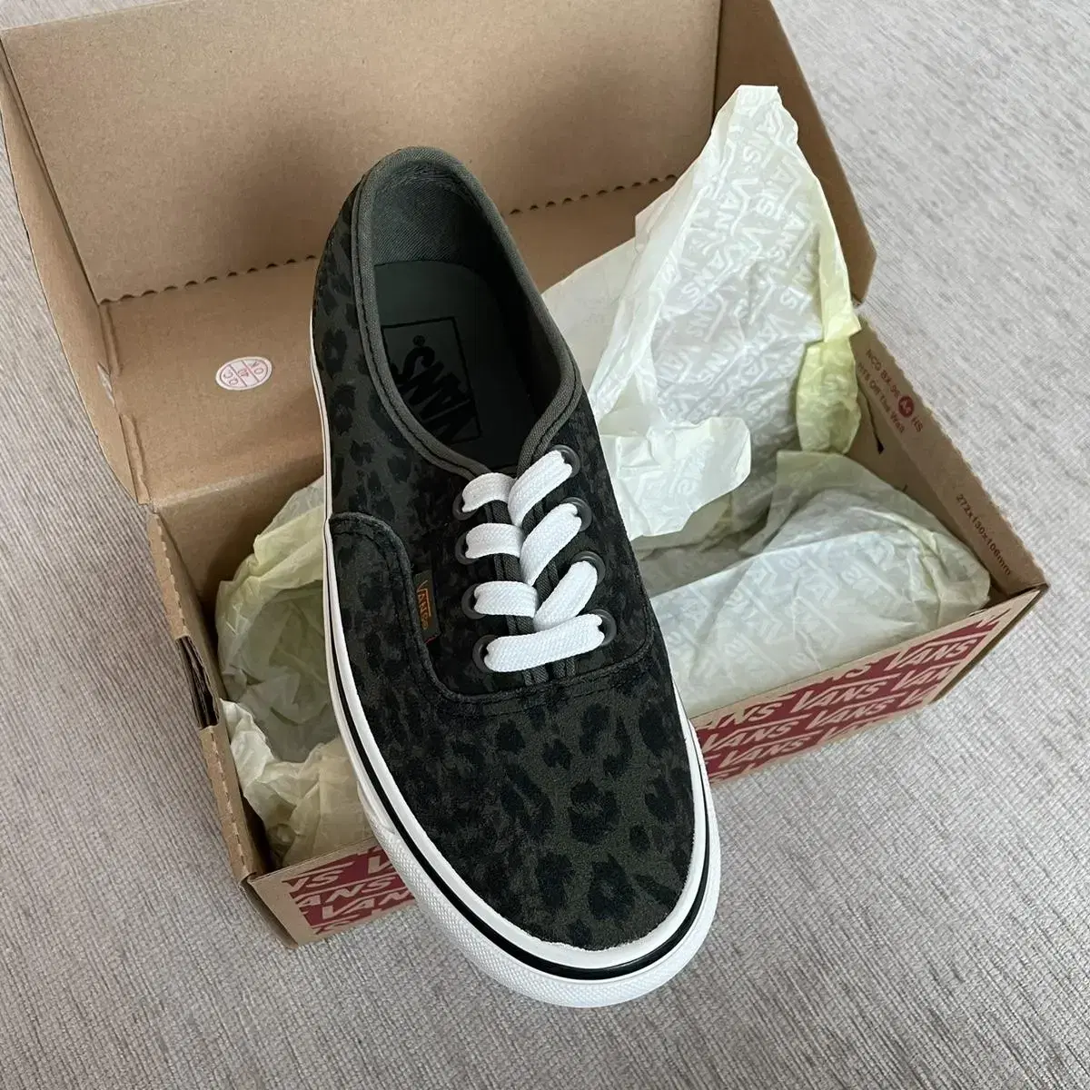 Vans 반스 어센틱 애너하임 44 레오파드 230 새상품