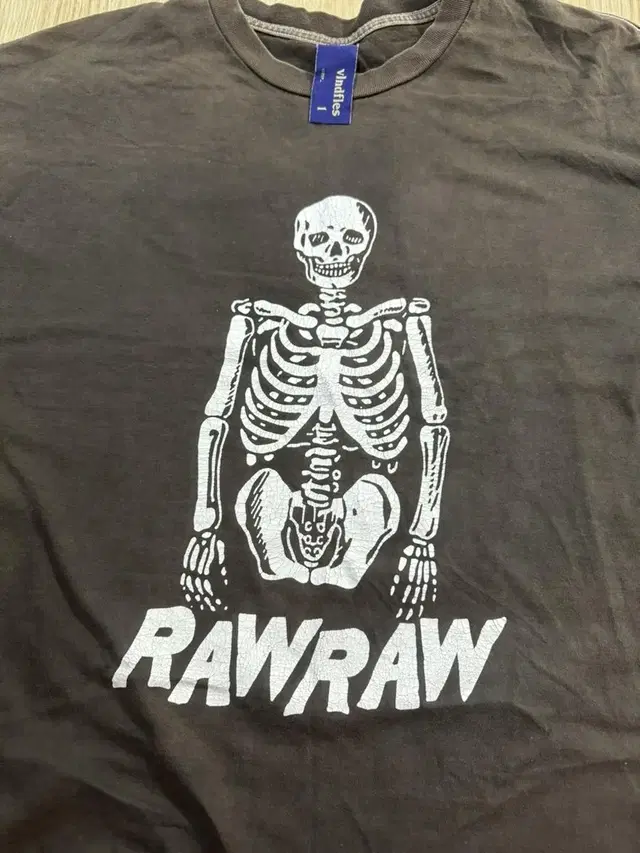 블라인드파일즈 rawraw skull 1사이즈 반팔