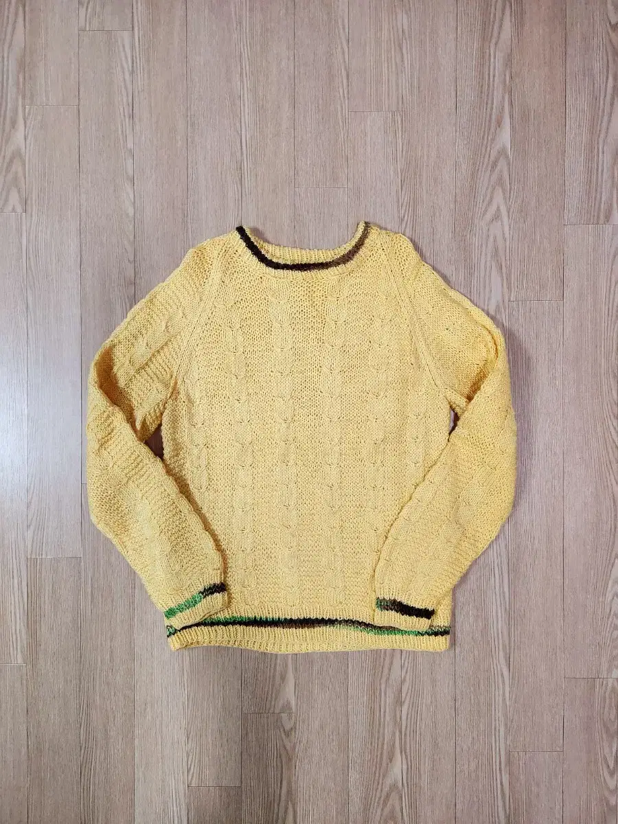 Handwork Original Reissue Pattern Yellow Woven Knit