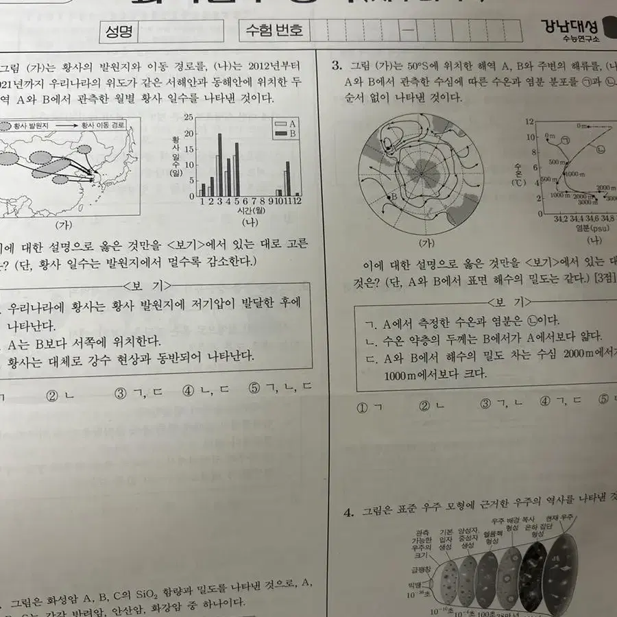 강대모의고사 지구과학k+ 2024