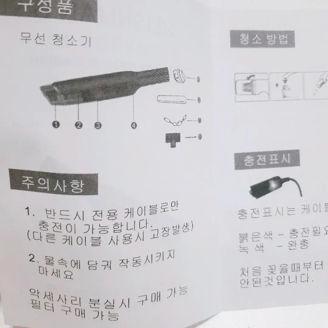 [리퍼] 글리쉬맨 차량용 청소기 휴대용 무선 핸디