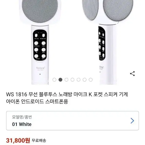 WSTER ws-1816 블루투스 마이크