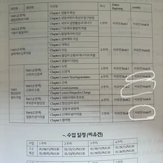 2024 윤도영 고2특강 현강 자료 본교재+윤클리(주간지)