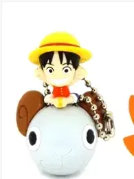Onepiece Gacha Keyring Going Merry & Luffy Figure sealed