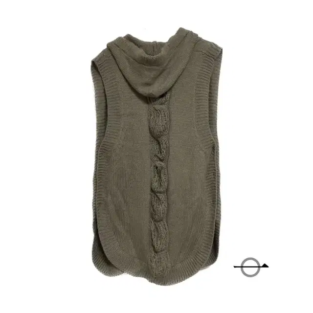 그런지 Pumped knit hoodie vest