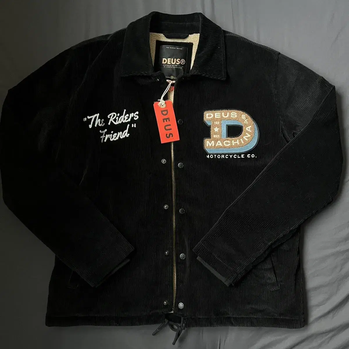 Deus Corduroy Jacket Black M (one-time use)