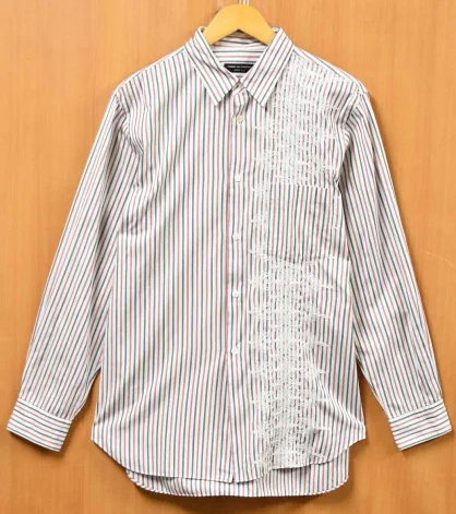 COMME des GARCONS Comme des Garçons Homme embroidered striped shirt