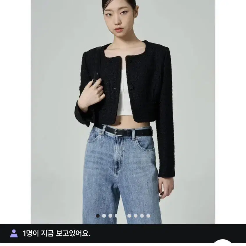 에잇세컨즈 스퀘어넥 트위드 자켓 구해요