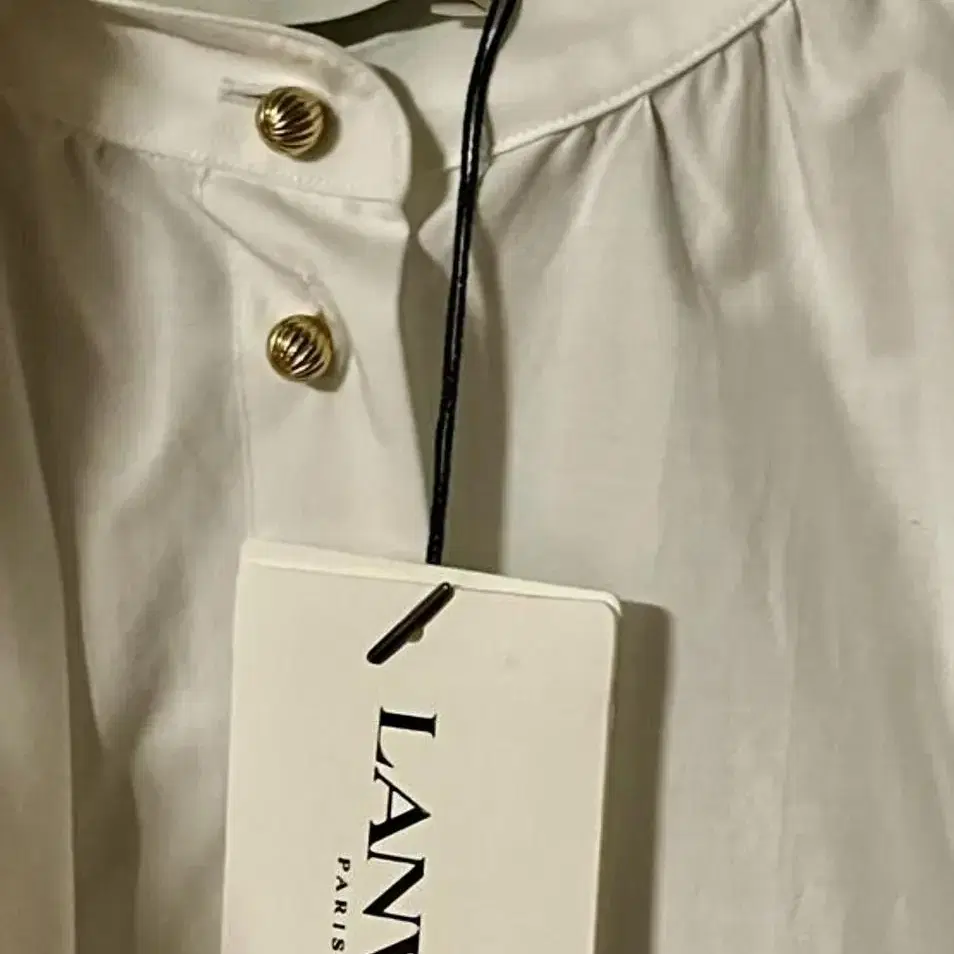 LANVIN Paris 랑방파리 라운드 흰셔츠 미착용