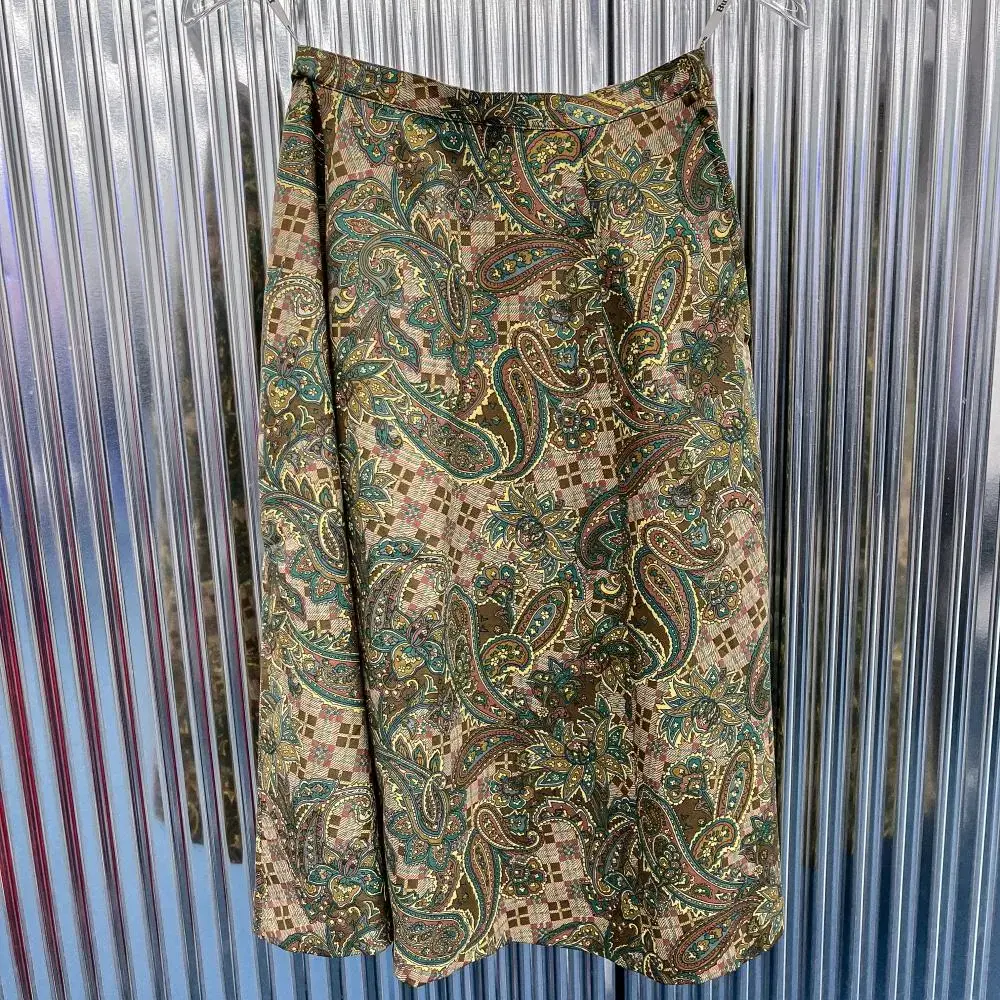 Burberry Vintage Paisley Skirt (Domestic 22) C69