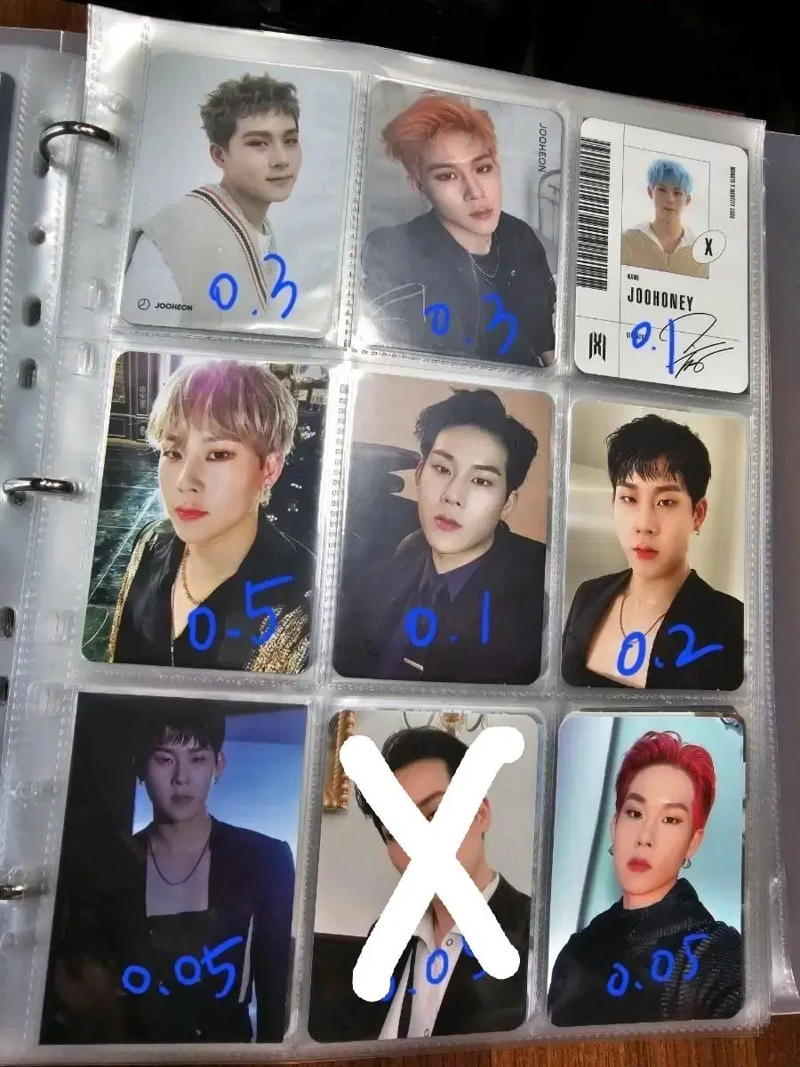 Monsta x monstax jooheon lee jooheon kihyun yoo kihyun photocard WTS