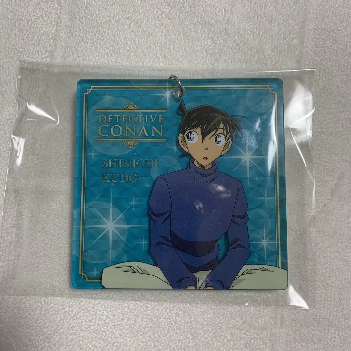 detective conan shinichi namidoyle keyring